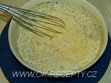 Špagetový dort - zápekané špagety s kuřecím masem + foto postup